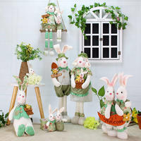 Huge Cute Green Bunnies Stuffed Animal Have Long Ears Good For Decorations Schools Kindergarten Kids Childrem Room At Easter